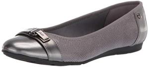 Anne Klein Women's Grey Multi Ballet Flats 9.5 Wide