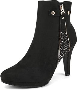 Stylish Black Stiletto Ankle Boots for Women