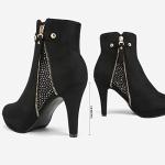 Stylish Black Stiletto Ankle Boots for Women