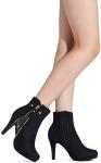 Stylish Black Stiletto Ankle Boots for Women