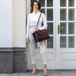 Italian Handmade Leather Handbag for Women (Brown)