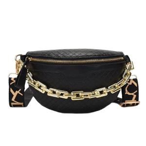 Plaid Leather Chain Women's Fanny Pack & Shoulder Bag
