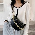 Plaid Leather Chain Women's Fanny Pack & Shoulder Bag