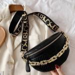 Plaid Leather Chain Women's Fanny Pack & Shoulder Bag
