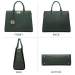 Dasein Women's Stylish Satchel Tote and Clutch Set