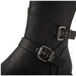 GLOBALWIN Women's Black Knee High Fashion Boots