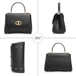 Luxury Leather Top Handle Satchel Bag for Women