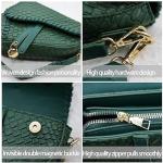 Woven Green Crocodile Leather Crossbody Bag