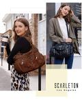 Large Brown Vegan Leather Hobo Bag for Women
