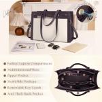 Chic Vegan Leather Laptop Tote for Women
