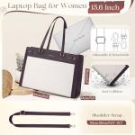 Chic Vegan Leather Laptop Tote for Women