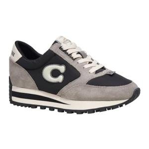 COACH Women's Black/Chalk Athletic Sneakers, Size 8