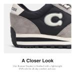 COACH Women's Black/Chalk Athletic Sneakers, Size 8