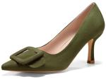 Coutgo Elegant Pointed Toe Stiletto Wedding Pumps