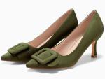 Coutgo Elegant Pointed Toe Stiletto Wedding Pumps