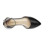 DREAM PAIRS Women's Black D'Orsay Ballet Flats