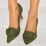 Coutgo Elegant Pointed Toe Stiletto Wedding Pumps