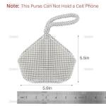 AUEAR Sparkly Triangle Mini Evening Clutch Bag