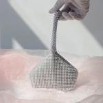 AUEAR Sparkly Triangle Mini Evening Clutch Bag