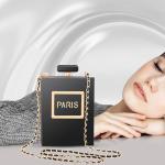 Paris Perfume-Shaped Clear Handbag for Women