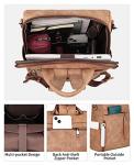 Designer Leather Laptop Backpack for Women, 15.6-inch