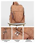 Designer Leather Laptop Backpack for Women, 15.6-inch