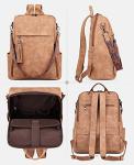 Designer Leather Laptop Backpack for Women, 15.6-inch