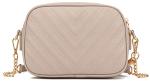 Lola Mae Stylish Quilted Crossbody Bag in Stone