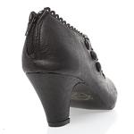 V-Luxury Womens 36-MINA4 Closed Toe Mary Jane High Heel Shoes, Black PU Leather, 8 B (M) US