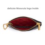 Mossruta Genuine Leather Mini Coin Purse Keychain