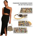Sweetovo Sparkly Diamond Evening Bag Clutch Purses for Women Rhinestone Purse Glitter Handbag for Party Prom Cocktail Wedding (Colorful)