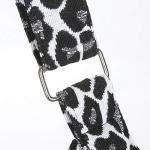 Covelin Women's Retro Large Size Canvas Shoulder Bag Hobo Crossbody Handbag Casual Tote Leopard White