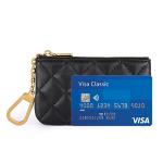 Mossruta Genuine Leather Mini Coin Purse Keychain