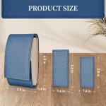 Travel Leather Watch Pouch/Watch Travel Case with Suede Lining/Luxury Leather Travel Watch Case Single Watch Pouch for Men and Women
