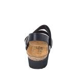 NAOT Kayla Women's Sandals – 3-Strap Support with Backstrap, Cork-Latex Footbed, Arch Support – Comfortable for All-Day Walking Black Matte Leather 10-10.5 N-M US