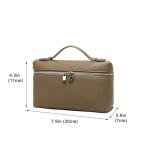 Rejolly Crossbody Bag for Women Small Top-Handle Pouch Purse Designer Shoulder Handbag Quiet Luxury Leather Trendy Purse Elephant Grey