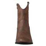 Camel Cowgirl Boots for Women with Chunky Heel