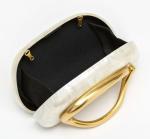 Jusavie Evening Clutch Purses Women PU Leather Evening Handbags Crossbody Clutch Purse Trendy Decoration Shoulder Bag Wedding