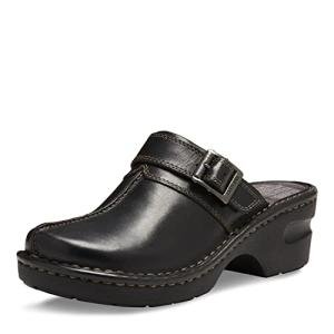 Eastland womens Mae clogs and mules shoes, Black, 7 US