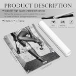 KTSIM Chic Woman Wearing High Heels Wall Decor-Trendy Luxury Black And White Newspaper Poster For Preppy Girly Dorm Room Decor-Funky Fashion Feminist Art Pictures Canvas Prints