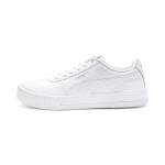 PUMA Women's Carina L Sneaker in White-Silver