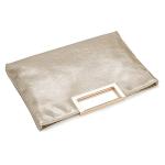 Stylish Convertible Gold PU Leather Handbag