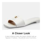 Coach Women's Sculpted C Platform Sandals, White