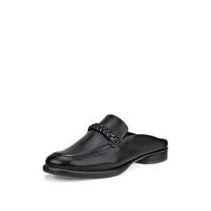 ECCO Women's Black Braided Luxury Mules, Size 9-9.5