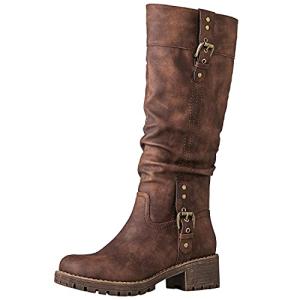 Brown Knee High Riding Boots for Women