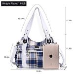 Angel Barcelo Blue Washed Leather Hobo Bag