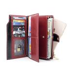 Luxury Genuine Leather RFID Clutch Wallet for Women