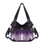 Stylish Washed Leather Tote & Shoulder Bag