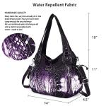 Stylish Washed Leather Tote & Shoulder Bag