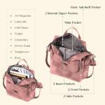 Stylish Pink Waterproof Leather Backpack Purse